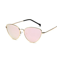Retro Vintage Sunglasses Women Small Face Luxury Cateye Pink Ladies Sunglasses Fashion Men Yellow Tinted Lens Eyewear