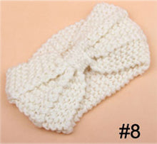 Winter New Fashion Solid Wool Warm Crochet Bow Headband For Lady Women Head Bands Knitting Headwraps Hair Accessories