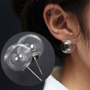 New Fashion Imitation Pearl Heart Crystal Flower Bow Leaf Angel Wings Geometry Stud Earrings for Women Jewelry Bijoux