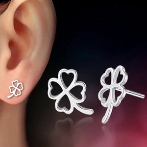 New Fashion Imitation Pearl Heart Crystal Flower Bow Leaf Angel Wings Geometry Stud Earrings for Women Jewelry Bijoux