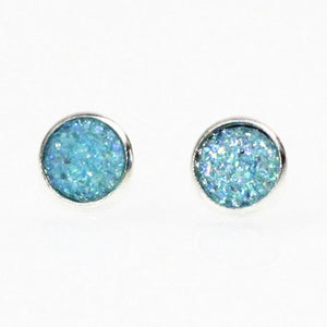 New Design Rhinestone Crystal Silver Stud Earrings Piercing Ear Studs for Women Wedding Party Gift