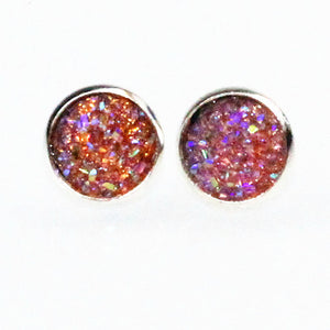 New Design Rhinestone Crystal Silver Stud Earrings Piercing Ear Studs for Women Wedding Party Gift