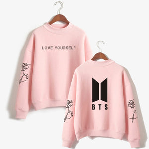 BTS  Love Yourself k pop Women Hoodies Sweatshirts Hoodies outwear Hip-Hop Bangtan boys jimin Clothes