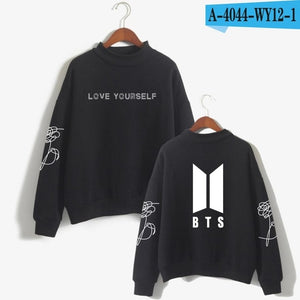 BTS  Love Yourself k pop Women Hoodies Sweatshirts Hoodies outwear Hip-Hop Bangtan boys jimin Clothes