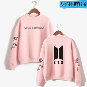 BTS  Love Yourself k pop Women Hoodies Sweatshirts Hoodies outwear Hip-Hop Bangtan boys jimin Clothes