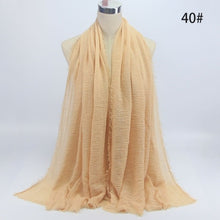 bubble plain scarf/cotton scarf fringes women soft solid hijab popular muffler shawls big pashmina wrap hijab scarves 55 colors