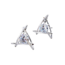 Elegant and Charming Black Rhinestone Full Crystals Square Stud Earrings for Women Girls Statement Piercing Jewelry E297