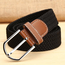 elastic belt knitted canvas belt decoration belt female pin buckle canvas strap women and man 2018