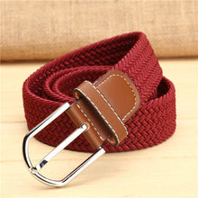 elastic belt knitted canvas belt decoration belt female pin buckle canvas strap women and man 2018