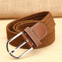 elastic belt knitted canvas belt decoration belt female pin buckle canvas strap women and man 2018