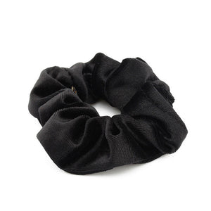 1PC Women Elegant Velvet Solid Elastic Hair Bands Ponytail Holder Scrunchies Tie Hair Rubber Band Headband Lady Hair Accessories