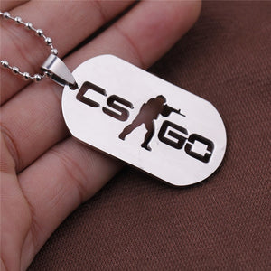 Games CS GO Stainless Steel Link Chain Necklace For Men CSGO