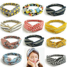 2018  korean style Women Hair Accessories Turban flower Headband Floral Prints Bandanas Elastic Hair Bands Gum Hair for Girls