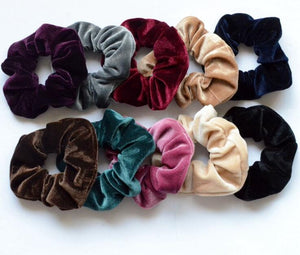 Free Shipping women's winter velvet hair Scrunchies Hair Tie Hair Accessories Ponytail Holder Hair