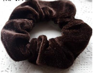 Free Shipping women's winter velvet hair Scrunchies Hair Tie Hair Accessories Ponytail Holder Hair