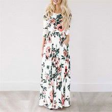 2018 Summer Long Dress Floral Print Boho Beach Dress Tunic Maxi Dress Women Evening Party Dress Sundress Vestidos de festa XXXL