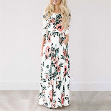 2018 Summer Long Dress Floral Print Boho Beach Dress Tunic Maxi Dress Women Evening Party Dress Sundress Vestidos de festa XXXL