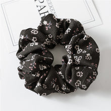 Floral Flamingo Solid Houndstooth Design Women Hair Accesorios Hair Tie Scrunchie Ponytail Hair Holder Rope