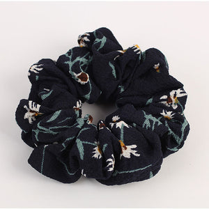 Floral Flamingo Solid Houndstooth Design Women Hair Accesorios Hair Tie Scrunchie Ponytail Hair Holder Rope