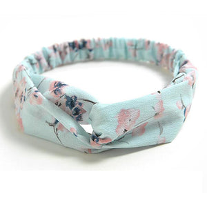 2018  korean style Women Hair Accessories Turban flower Headband Floral Prints Bandanas Elastic Hair Bands Gum Hair for Girls