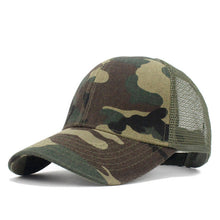 Ponytail Baseball Cap Women Messy Bun Baseball Hat Snapback Camouflage Mesh Cap Spring and Summer Camo Outdoor Hat