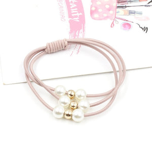 2018 Hair Accessories Pearl Elastic Rubber Bands Ring Headwear Girl Elastic Hair Band Ponytail Holder Scrunchy Rope Hair Jewelry