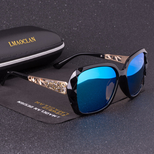 2018 Luxury Brand Design HD Polarized Sunglasses Women Ladies Oversized Square Gradient Sun Glasses Female Eyewear Oculos UV400