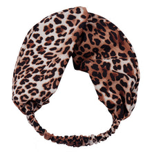 Printing Leopard Cross Headband For Women Turban Hairband Stretch Twisted Knotted Hair Band Hair Accessories Headwear