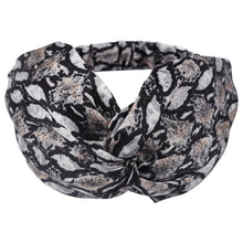 Printing Leopard Cross Headband For Women Turban Hairband Stretch Twisted Knotted Hair Band Hair Accessories Headwear