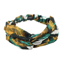 Printing Leopard Cross Headband For Women Turban Hairband Stretch Twisted Knotted Hair Band Hair Accessories Headwear