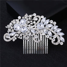 Faroonee Wedding Headdress Simulated Pearl Hair Accessories for Bride Crystal Crown Floral Elegant Hair Ornaments Hairpin 6C0193