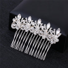 Faroonee Wedding Headdress Simulated Pearl Hair Accessories for Bride Crystal Crown Floral Elegant Hair Ornaments Hairpin 6C0193