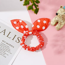 Wholesale New 25 Styles Women Girls Cute Rabbit Ears Elastic Hair Bands Ponytail Holder Hair Ropes Rubber Bands Hair Accessories