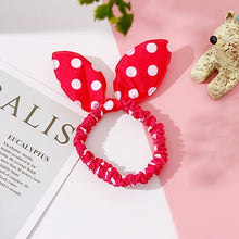 Wholesale New 25 Styles Women Girls Cute Rabbit Ears Elastic Hair Bands Ponytail Holder Hair Ropes Rubber Bands Hair Accessories