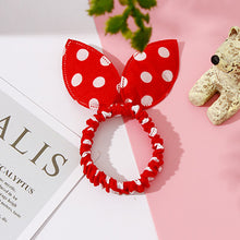 Wholesale New 25 Styles Women Girls Cute Rabbit Ears Elastic Hair Bands Ponytail Holder Hair Ropes Rubber Bands Hair Accessories