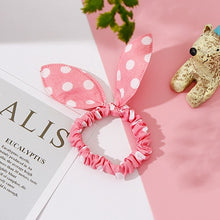 Wholesale New 25 Styles Women Girls Cute Rabbit Ears Elastic Hair Bands Ponytail Holder Hair Ropes Rubber Bands Hair Accessories