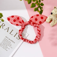 Wholesale New 25 Styles Women Girls Cute Rabbit Ears Elastic Hair Bands Ponytail Holder Hair Ropes Rubber Bands Hair Accessories