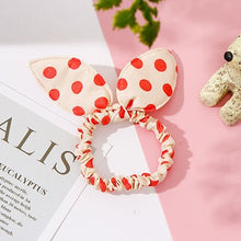 Wholesale New 25 Styles Women Girls Cute Rabbit Ears Elastic Hair Bands Ponytail Holder Hair Ropes Rubber Bands Hair Accessories