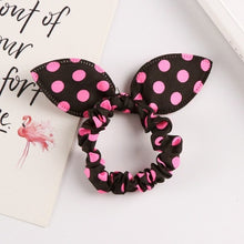 Wholesale New 25 Styles Women Girls Cute Rabbit Ears Elastic Hair Bands Ponytail Holder Hair Ropes Rubber Bands Hair Accessories