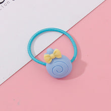 Wholesale 1PC Girls Cartoon Flower Lollipop Acrylic Elastic Hair Bands 3.0cm Small Rubber Bands Kids Scrunchie Hair Accessories