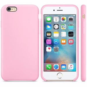 Have LOGO Original Silicone Case For iPhone 7 8 Plus Official Silicon Cover For iPhone 6 6S Phone Case For iPhone X 5 5S Capa