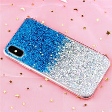 MaxGear Case for iPhone 6 6S Case Silicon Bling Glitter Crystal Sequins Soft Cover Fundas for iPhone 5SE 5S 7 8 Plus X XR XS Max
