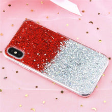 MaxGear Case for iPhone 6 6S Case Silicon Bling Glitter Crystal Sequins Soft Cover Fundas for iPhone 5SE 5S 7 8 Plus X XR XS Max