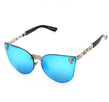 GULLSTAR 2018 Fashion Women Gothic Sunglasses Skull Frame Metal Temple High Quality Sun glasses Oculos De Sol Feminino Luxury