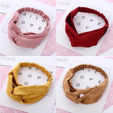 Fashion Women Knot flower Headband Cross Turban Elastic Hair bands Headwrap Girls Hair Accessories Hair bands for Women Bandanas