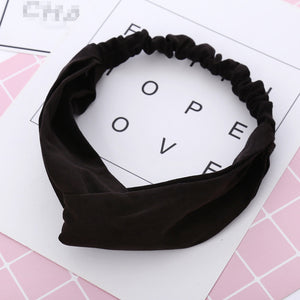 Fashion Women Knot flower Headband Cross Turban Elastic Hair bands Headwrap Girls Hair Accessories Hair bands for Women Bandanas