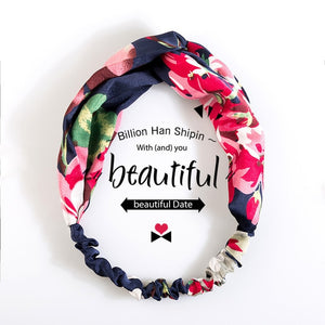 Fashion Women Knot flower Headband Cross Turban Elastic Hair bands Headwrap Girls Hair Accessories Hair bands for Women Bandanas