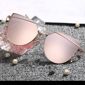 Cat Eye Sunglasses for Women Retro Metal Frame Spectacles Brand Designer Sunglass Vintage Ladies Sun Glasses Women's Glasses